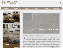 Tablet Screenshot of barefootflooring.net